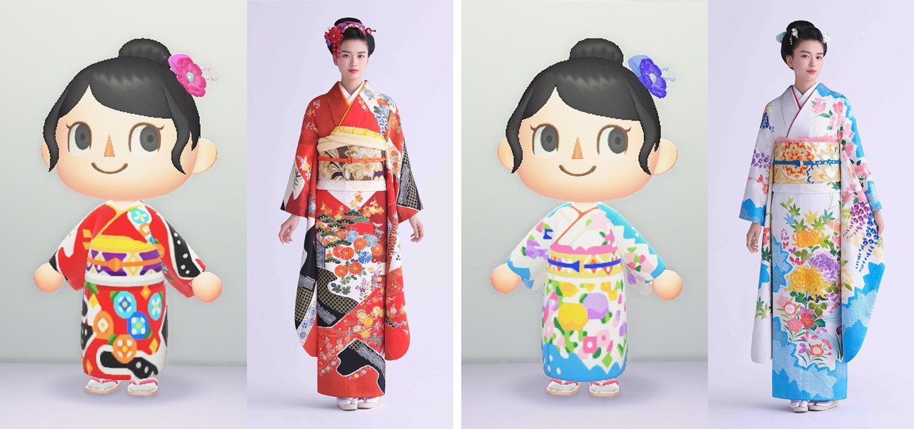 元一陽会代表　森秀雄　リトグラフ　人物画　女性　和服 動物森友會》日本和服名店千總推出動森獨家款和服😍透過我的設計穿上